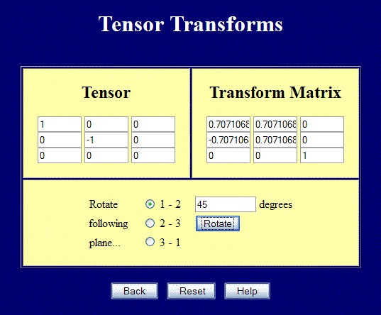 Tensor Transforms